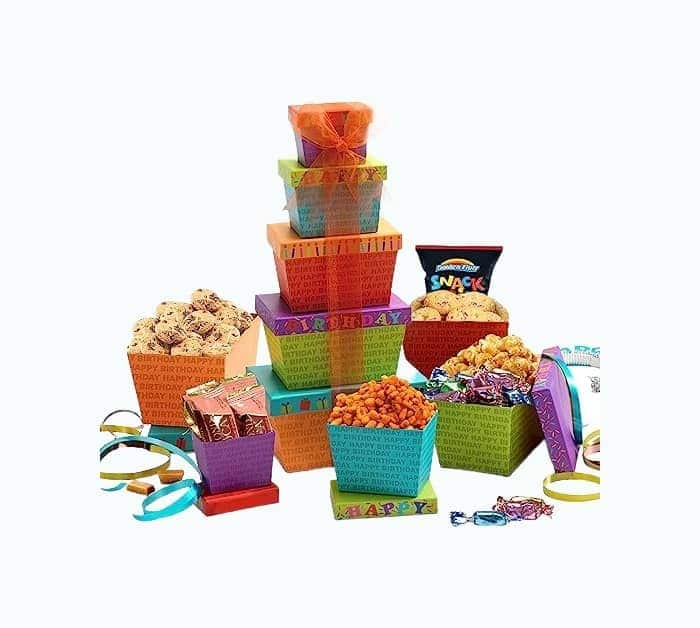 Birthday Celebration Gift Tower