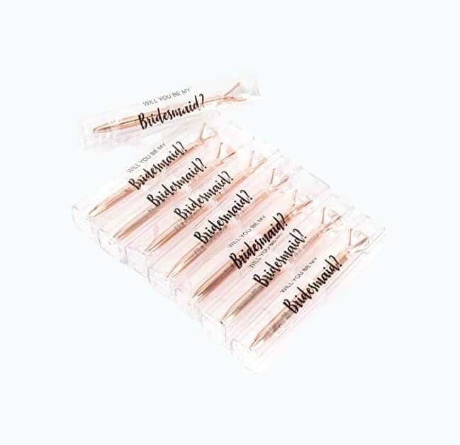 Bridesmaid Diamond Pens Set