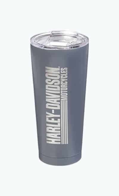 Harley-Davidson Double Wall Stainless Steel Etched Tall Tumbler