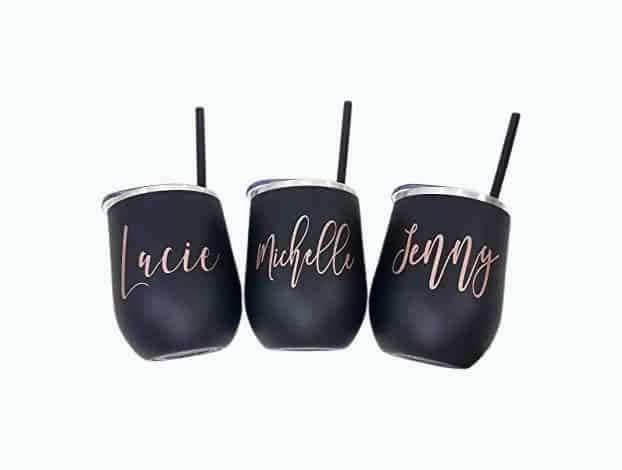 Personalized Stemless Wine Tumbler