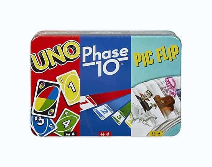 UNO, Phase 10 and Pic Flip Bundle