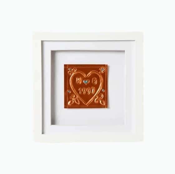 Personalized Embossed Anniversary Art