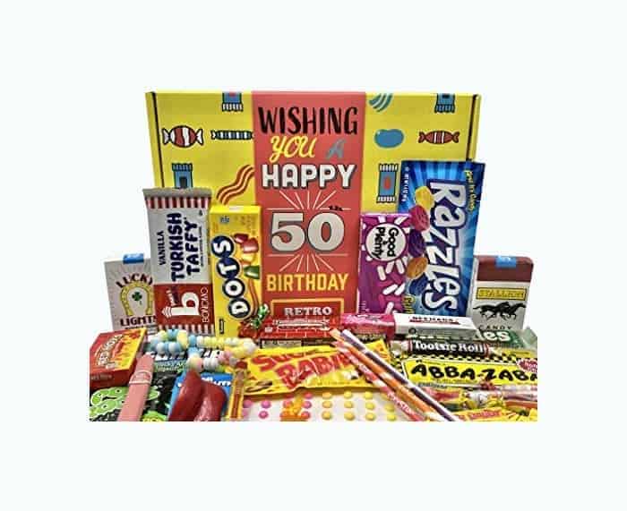 50th Birthday Candy Box