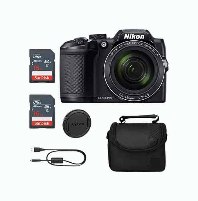 Nikon COOLPIX B500 (Black) Classic Bundle