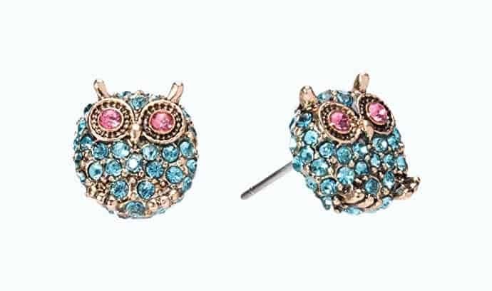 Betsey Johnson Owl Earrings