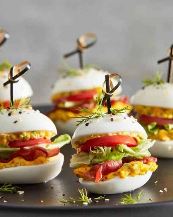 19 | DEVILED BLT EGG SLIDERS