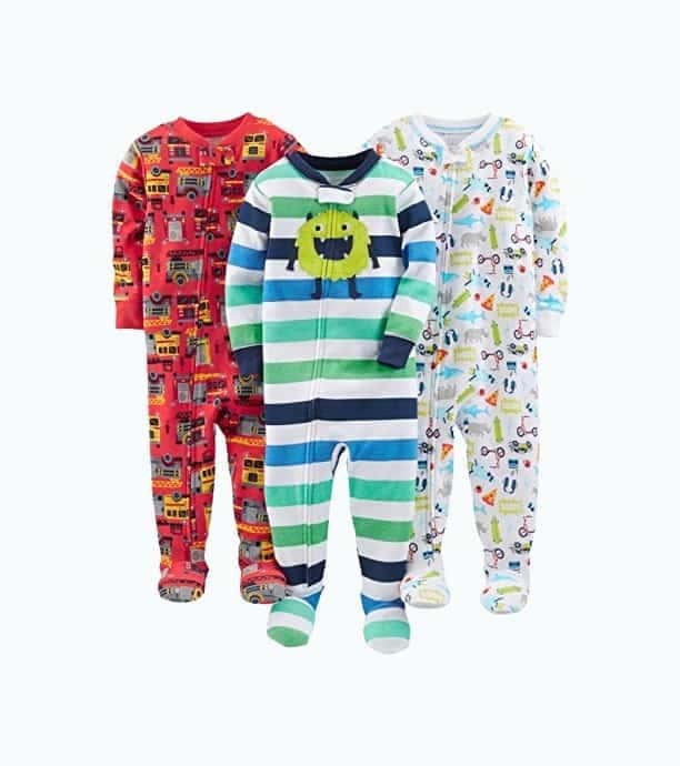 Footed Cotton Pajamas Set