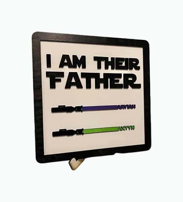 Personalized LightSaber Plaque