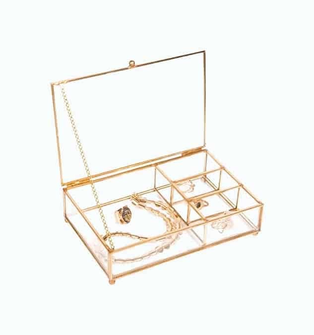 Glass Jewelry Box