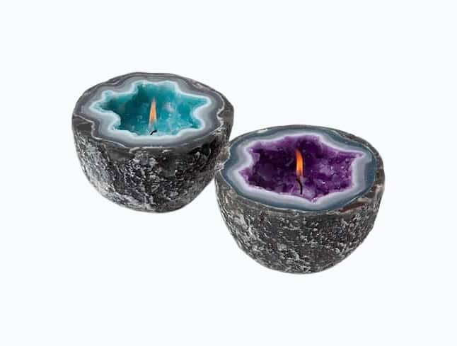 Amethyst Geode Candle