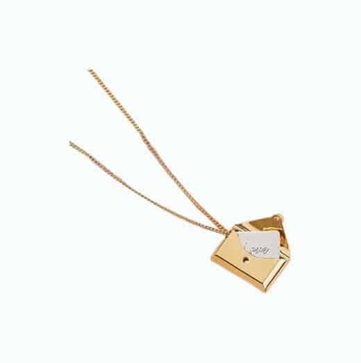 Envelope Locket Necklace