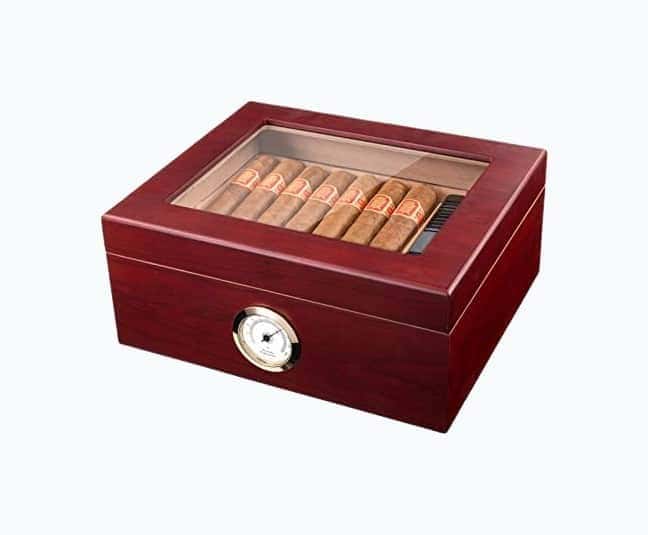 Royal Glass-Top Cigar Humidor