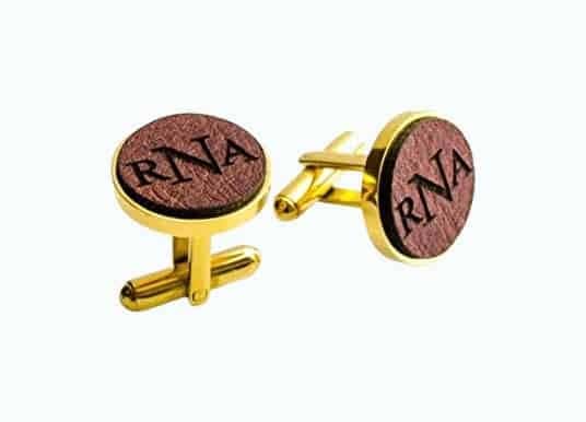 Personalized Leather Cufflinks