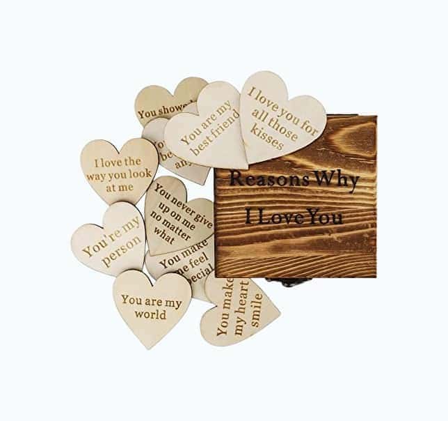 Wood Box & Hearts