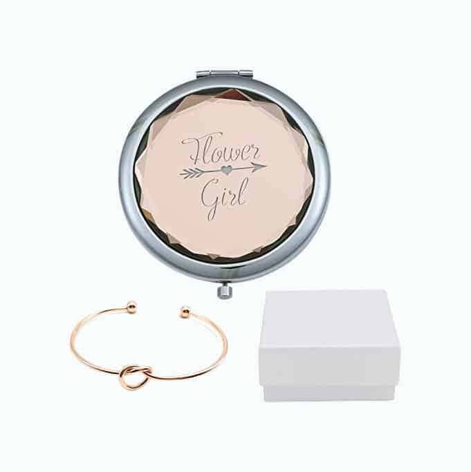 Flower Girl Compact Mirror