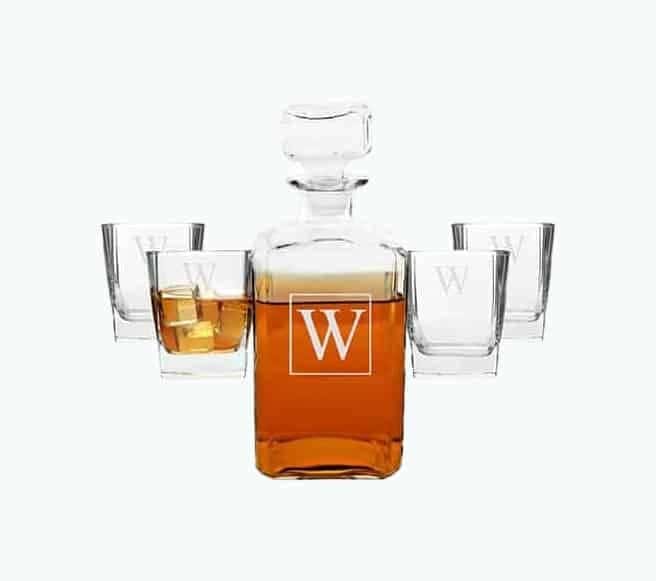 Monogram Five-Piece Decanter Set