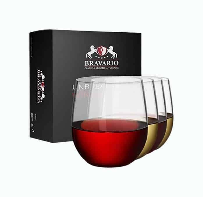 Unbreakable Stemless Wine Glasses