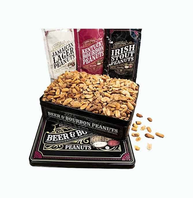 Beer & Bourbon Nuts Gift Tin