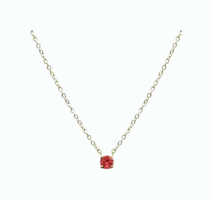 Ruby Pendant Necklace