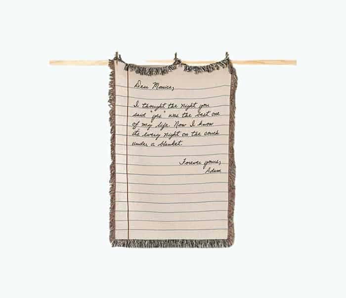 Personalized Hand-Written Letter Blanket