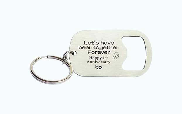 Anniversary Keychain Bottle Opener