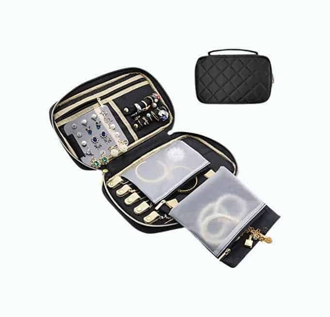 Travel Jewelry Organizer Case