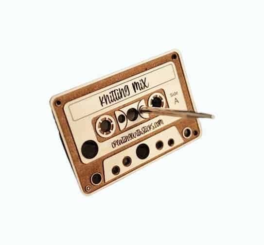 Mini Wooden Cassette Tape Needle Gauge