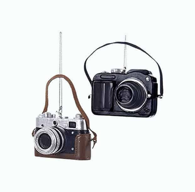 Camera Christmas Tree Ornament Set