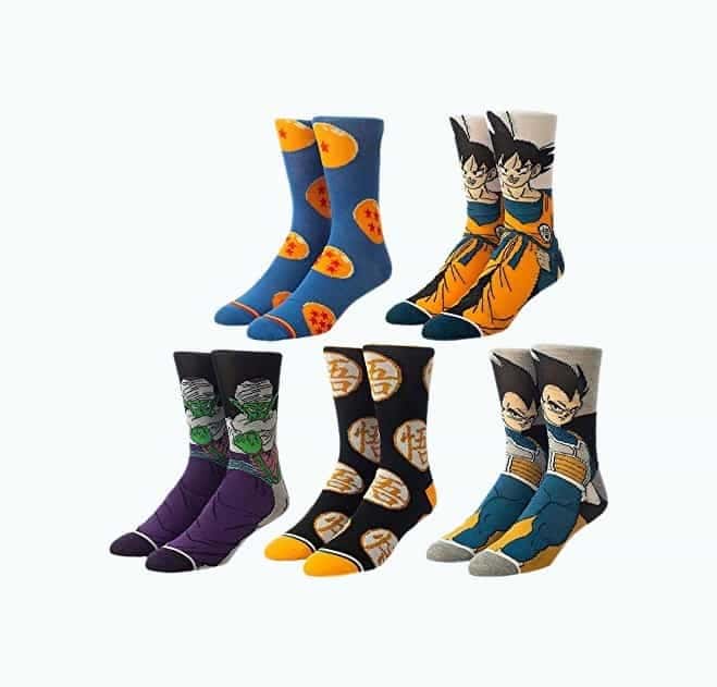 Dragonball Mens Crew Socks