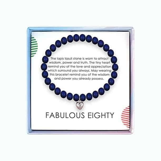 80th Birthday Bead Bracelet