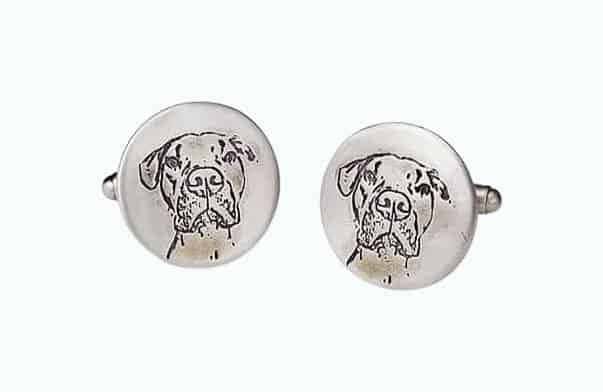 Custom Pet Portrait Cufflinks