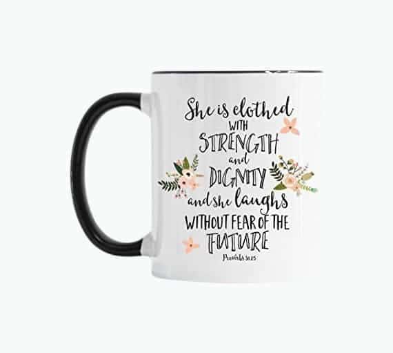 She Is Clothed With Strength Mug