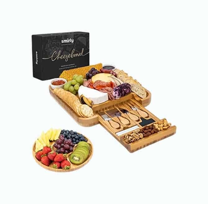 SMIRLY Cheese Board and Knife Set