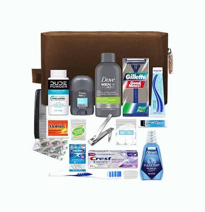 20-Piece Travel Kit With Dopp Bag