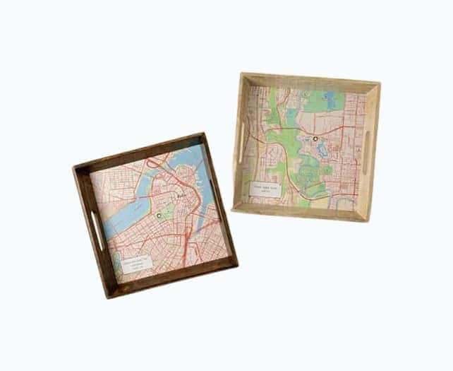 Custom Map Serving Tray