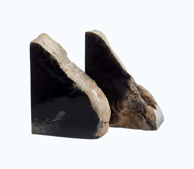 Balfern Set of 2 Petrified Wood Bookends