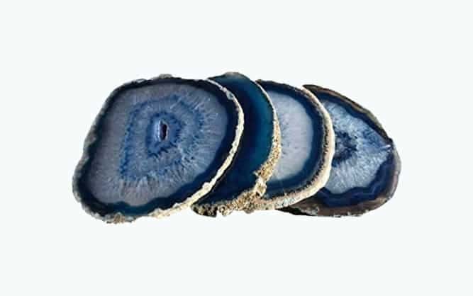 Blue Agate Coasters