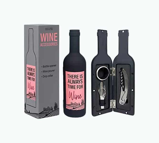 Wine Bottle Accessories Gift Set