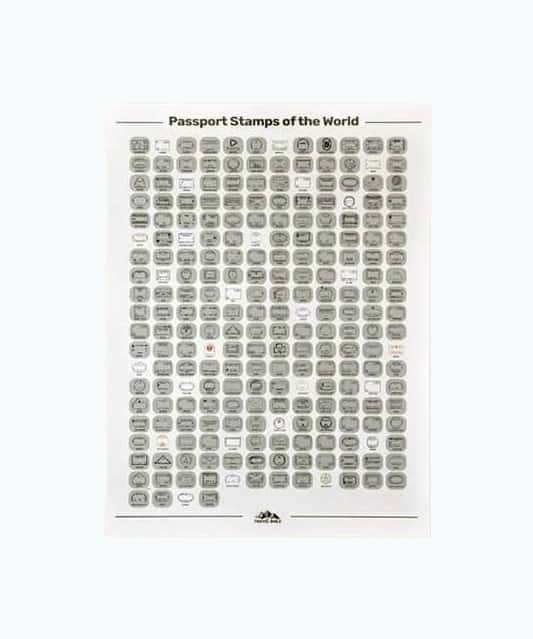 Passport Stamp Travel Poster