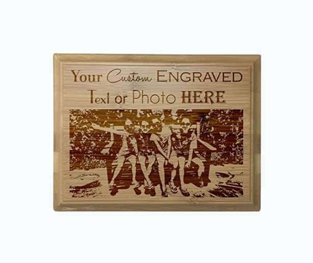 Custom 3D Laser Engraved Red Alder Finish Plaque