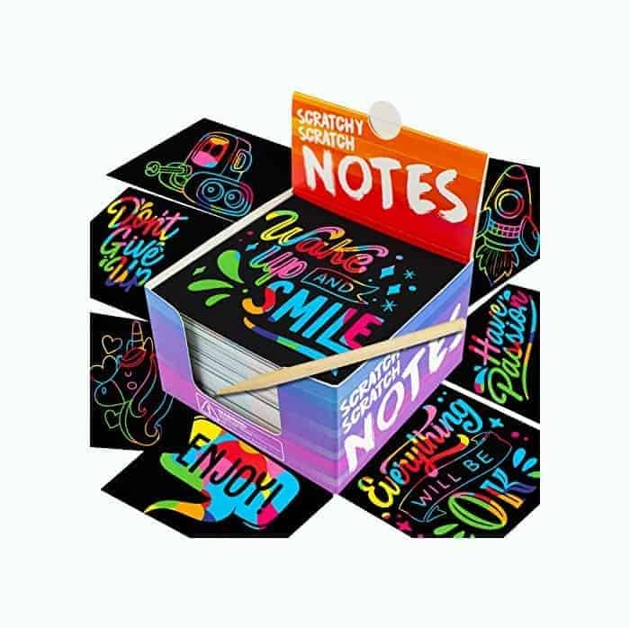 Rainbow Scratch Mini Notes Set