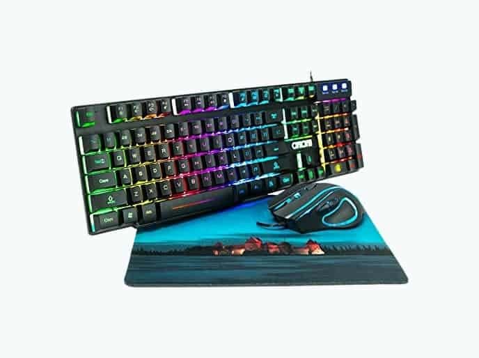 RGB Gaming Keyboard Mouse Set