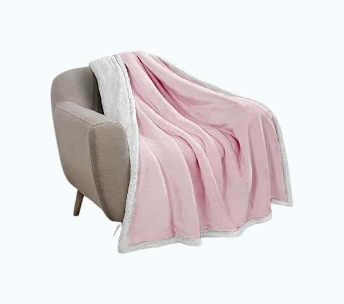 Sherpa Fleece Throw Blanket