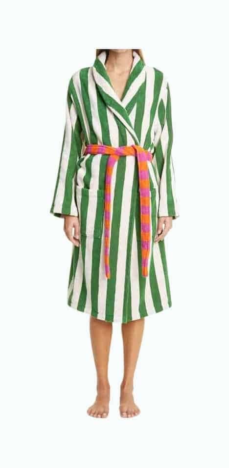 Stripe Cotton Bathrobe