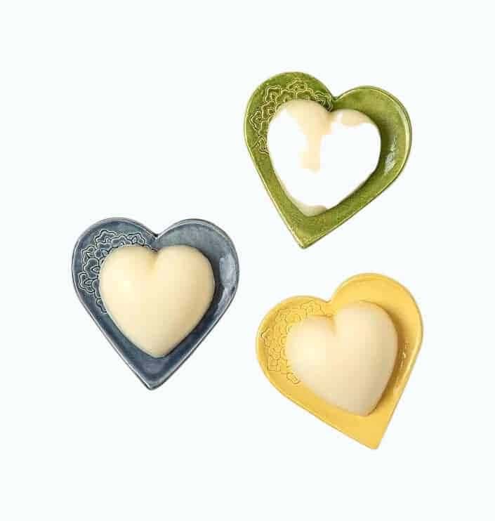 Handmade Heart-Shaped Balm with Dish