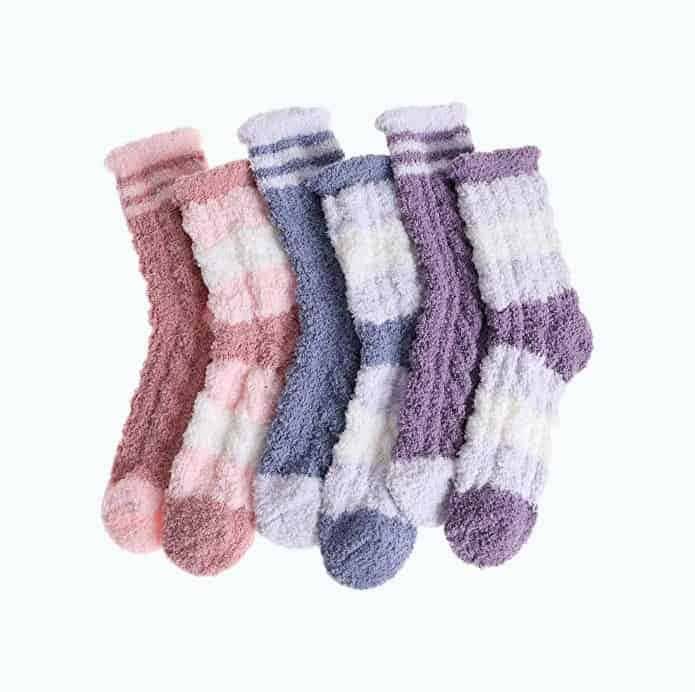 Womens Fuzzy Socks