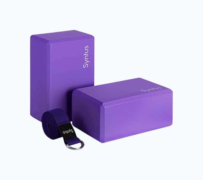 Yoga Block and Yoga Strap Set