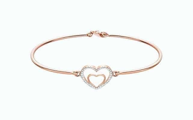 Bronze Open Bangle Bracelet