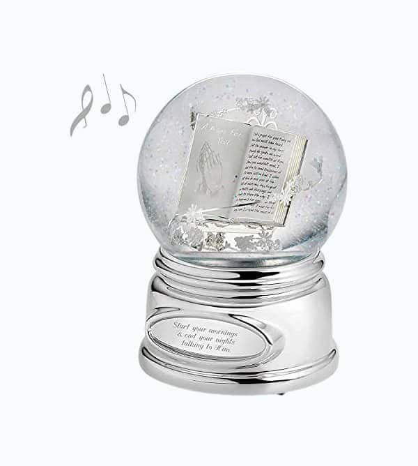 Praying Hands Snow Globe