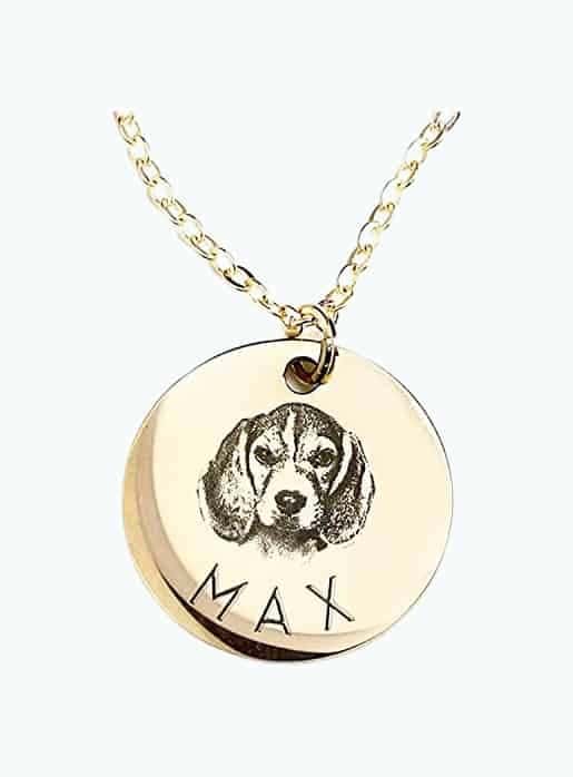 Custom Pet Portrait Necklace